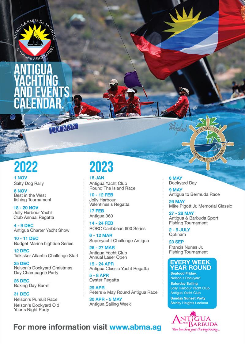 Antigua  Yachting & events calendar photo copyright Antigua and Barbuda Marine Association taken at 