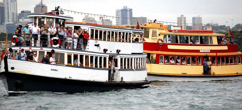 Spectator ferries - photo © Australian 18 Footers League