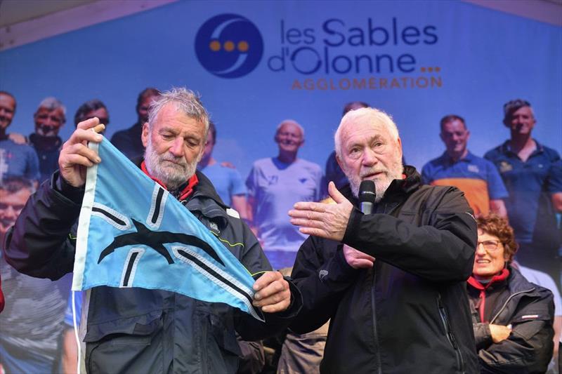 Sir Robin Knox-Johnston and Jean-Luc van den Heede - photo © Christophe Favreau/GGR/PPL
