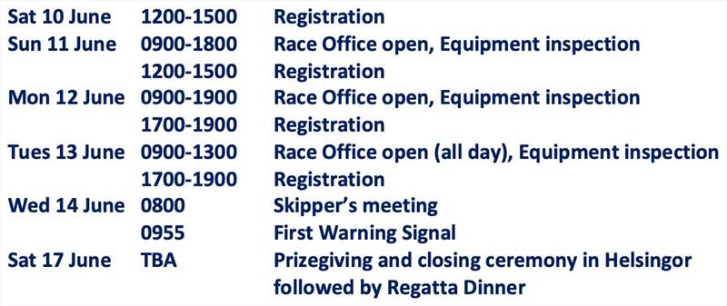 ORC Double Handed European Championship schedule - photo © Helsingør Sailing Club