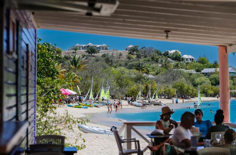 Lay day at Pigeon Point Beach photo copyright Paul Wyeth / Antigua Sailing Week taken at Antigua Yacht Club