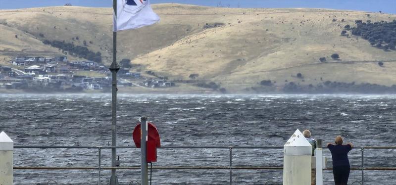 The upper reaches of the River Derwent look like this on December 28, 2022 photo copyright Clayton Reading taken at Royal Yacht Club of Tasmania