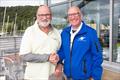 Largs Regatta Festival Prizewinners, Jonathan Anderson, El Gran Senor , Keelboat of the weekend with John Highcock of Saturn Sails © Marc Turner