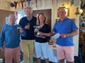 The crew of Grace at the Alderney Regatta 2023 © Ilona Soane-Sands