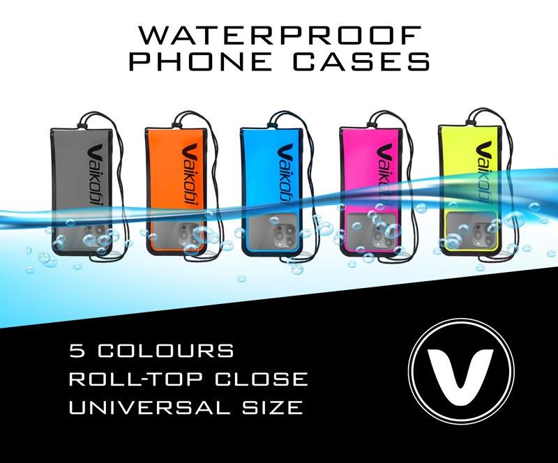 Waterproof phone cases - All colours back in stock - photo © Vaikobi