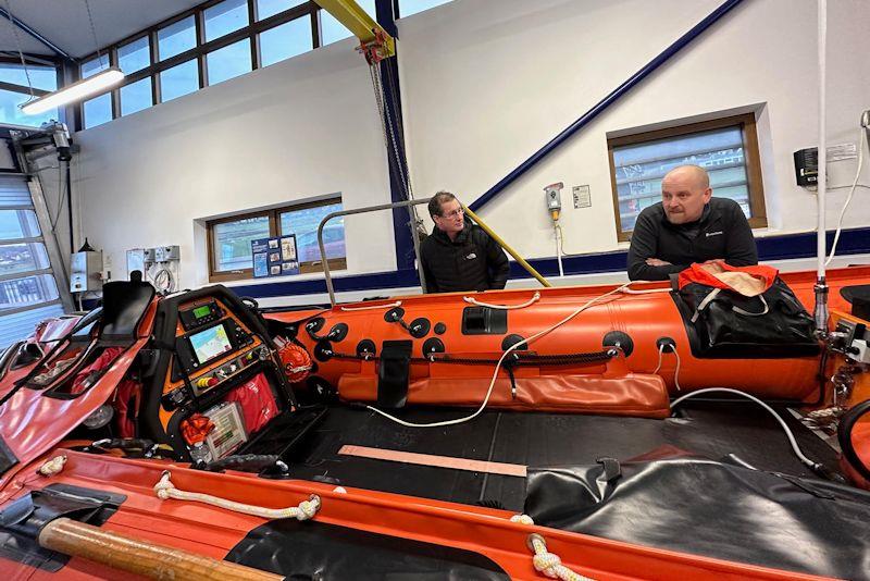 Pwllheli Sailing Club members visit RNLI - photo © Nick Smith