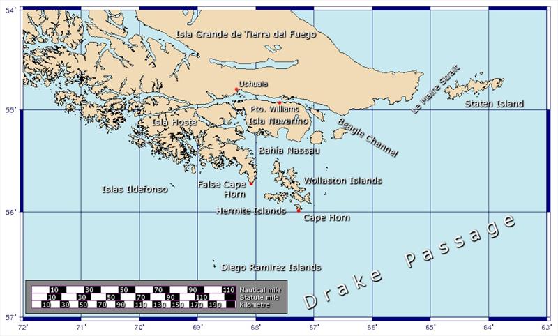 Staten Island and the strait of Le Maire - photo © Global Solo Challenge
