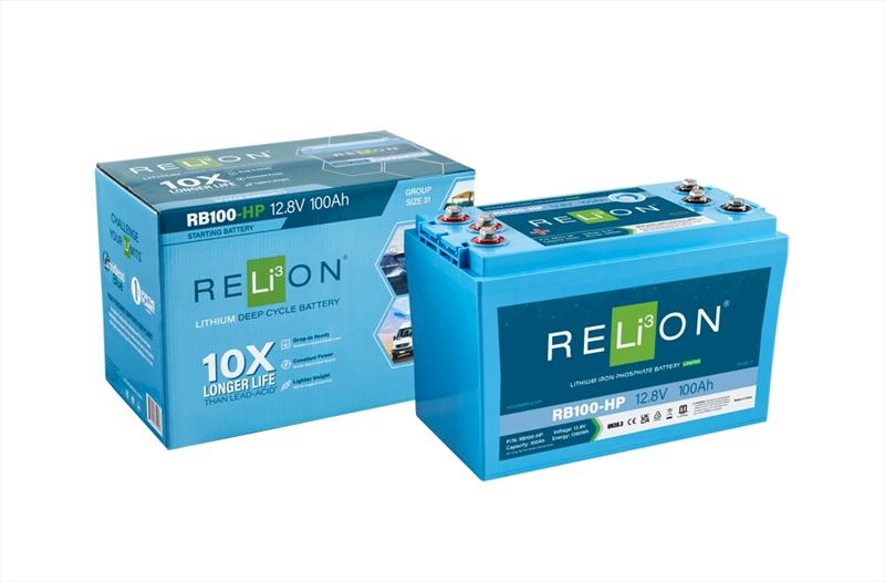 RB100-HP lithium starting battery photo copyright RELiON Battery taken at 