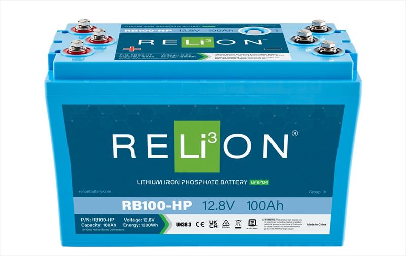 RB100-HP lithium starting battery - photo © RELiON Battery