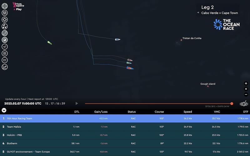 The Ocean Race tracker - photo © The Ocean Race