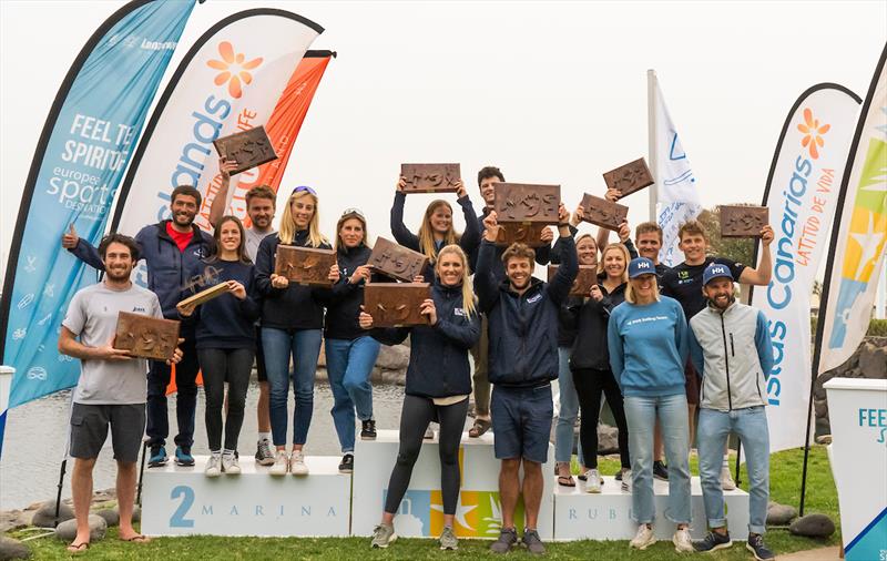 470, 49er & 49erFX Top 3 - Lanzarote International Regatta 2023 photo copyright Sailing Energy taken at Lanzarote Sailing Center