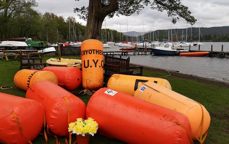 Daffodil Regatta preparations at UYC photo copyright Sue Giles taken at Ullswater Yacht Club