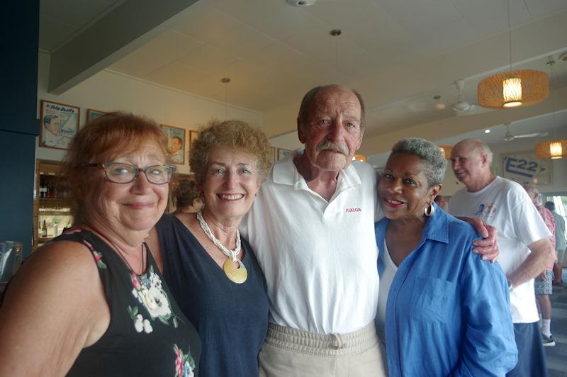 Ocean Racers in Metung: Deb Chambers, who was crew on Kialoa III, with Marie Minslow, and Paul and Carol Netherby, of North Sydney. Paul was crew on Kialoa III and IV photo copyright Jeanette Severs taken at Metung Yacht Club
