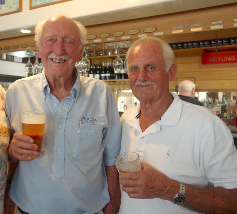 Ocean Racers in Metung: John Sheridan, of Sydney, who raced on Kialoa II and Ballyhoo, with Peter Bull, MYC member photo copyright Jeanette Severs taken at Metung Yacht Club