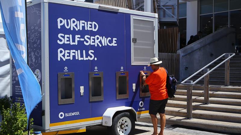 A Bluewater mobile hydration station helped visitors to The Ocean Race stopover village in Cape Town stay healthily refreshed despite hot conditions photo copyright Bluewater taken at 