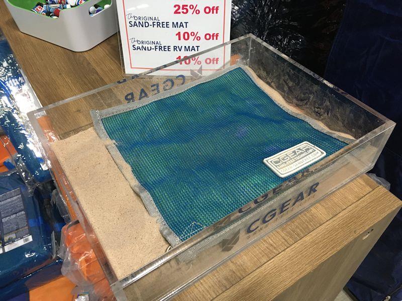 Witchcraft in the form of a beach mat that causes sand to fall right through - seen at the RYA Dinghy & Watersports Show photo copyright Magnus Smith / www.yachtsandyachting.com taken at RYA Dinghy Show