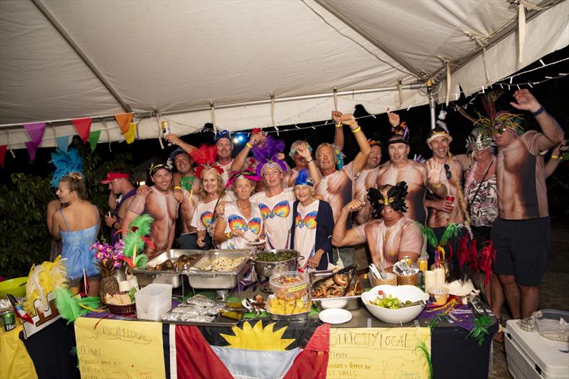 Famous Cook Off with the theme of Antigua Carnival, pits superyacht against superyacht in a contest of galloping gourmets photo copyright Ted Martin taken at 