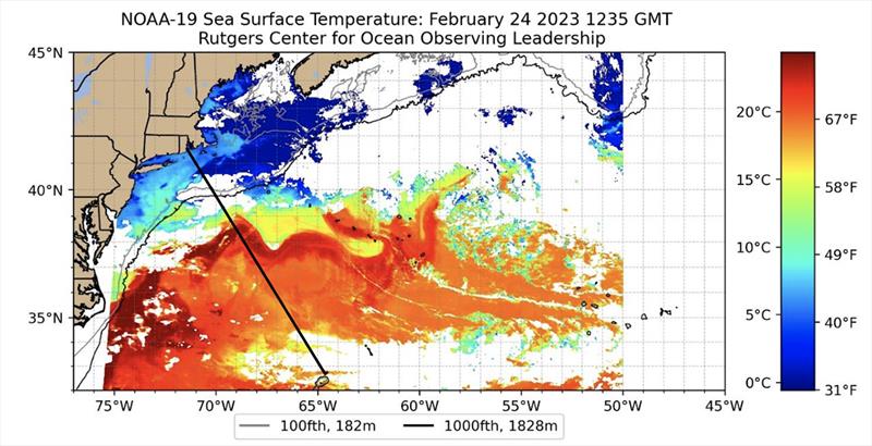 NOAA-19 Sea Surface Temperature photo copyright Rutgers taken at Royal Bermuda Yacht Club