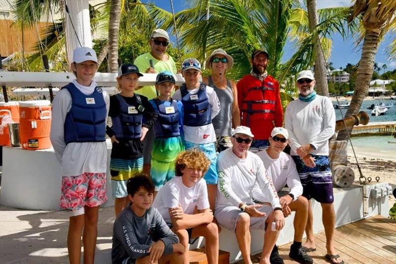 The Hobie Wave class gets ready for competition on day 2 of the 49th St. Thomas International Regatta photo copyright Dean Barnes taken at St. Thomas Yacht Club