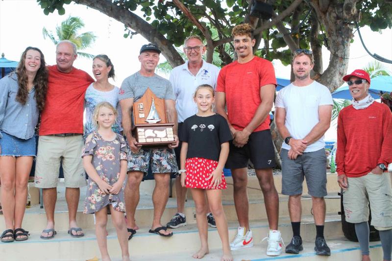 Sandra Askew's Cape 31 Flying Jenny collect the Nanny Cay Cup for fastest on corrected time photo copyright Ingrid Abery / www.ingridabery.com taken at Royal BVI Yacht Club