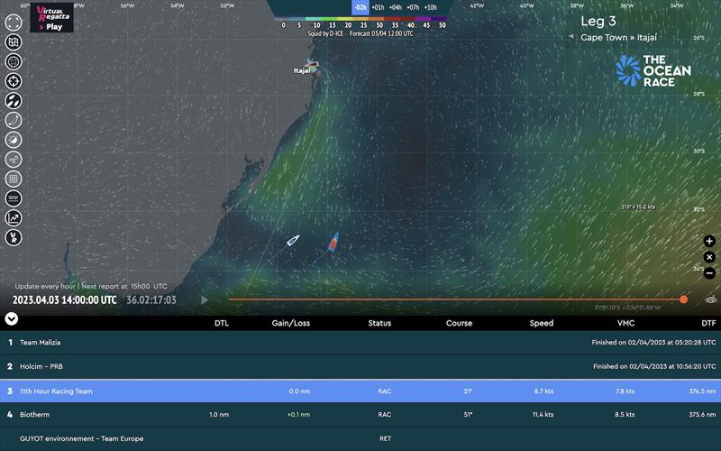 The Ocean Race tracker - photo © The Ocean Race