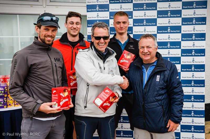 Nick Martin and the Diablo team in the chocolates! - 2023 RORC Easter Challenge photo copyright Paul Wyeth / pwpictures.com taken at Royal Ocean Racing Club