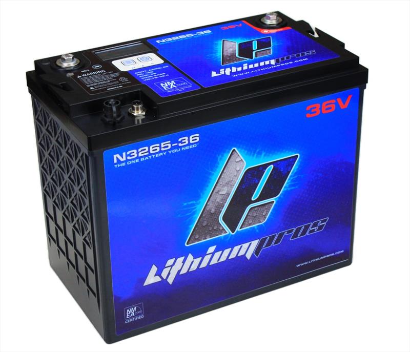 Lithium Pros® highlights the N3265-36 38.4v Lithium Ion Trolling Battery with NMEA 2000 photo copyright Lithium Pros taken at 