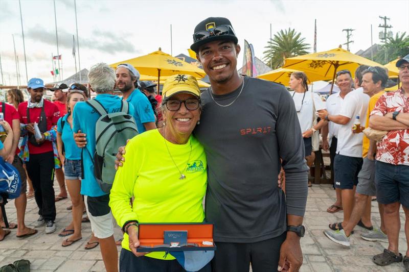 Pippa Turton (Skipper of all-women team on GS39 Mozart) was awarded a Locman Italy watch for inspiring women into the sport of sailing at Antigua Sailing Week 2023 - photo © Visual Ech