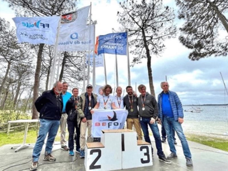 French multihull championship F16 C1 2023 podium - photo © Clément Philippon