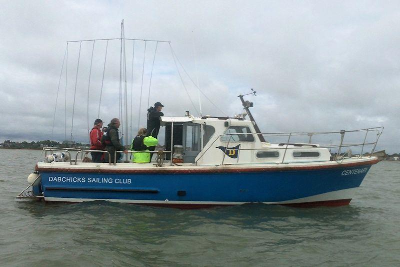 Dabchicks Sailing Club - committee boat photo copyright DSC taken at Dabchicks Sailing Club