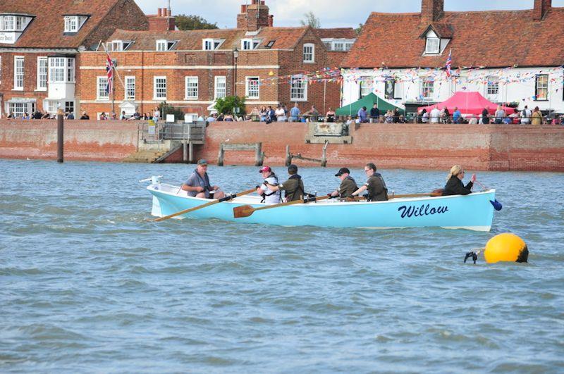 Gig racing off the quay during Burnham Week - photo © Alan Hanna