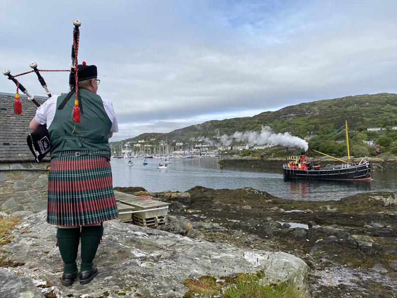 Scottish Series 2023 Piper of the Loch Fyne Pipe Band photo copyright Clyde Cruising Club taken at Clyde Cruising Club