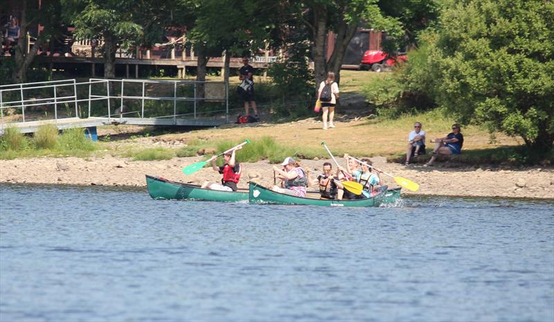 Tasters group enjoying serious canoeing during the 20th Anniversary 5 Castles Inter-Schools Team Racing Regatta - photo © Lindsay Tosh