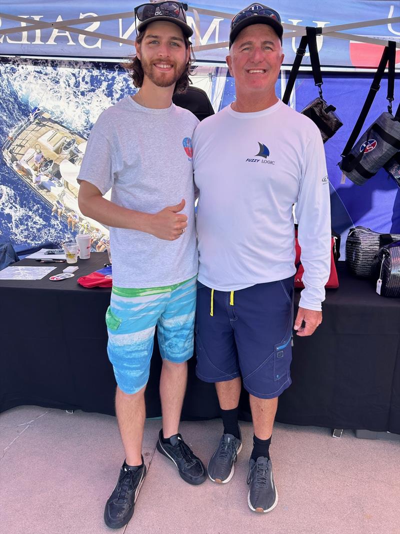 Ullman Sails Title Sponsor Bruce Cooper (right) and Salen Stuart (left) photo copyright Long Beach Yacht Club taken at Long Beach Yacht Club