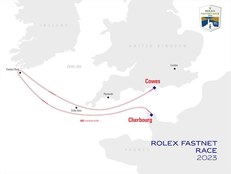 Rolex Fastnet Race course - photo © Quinag