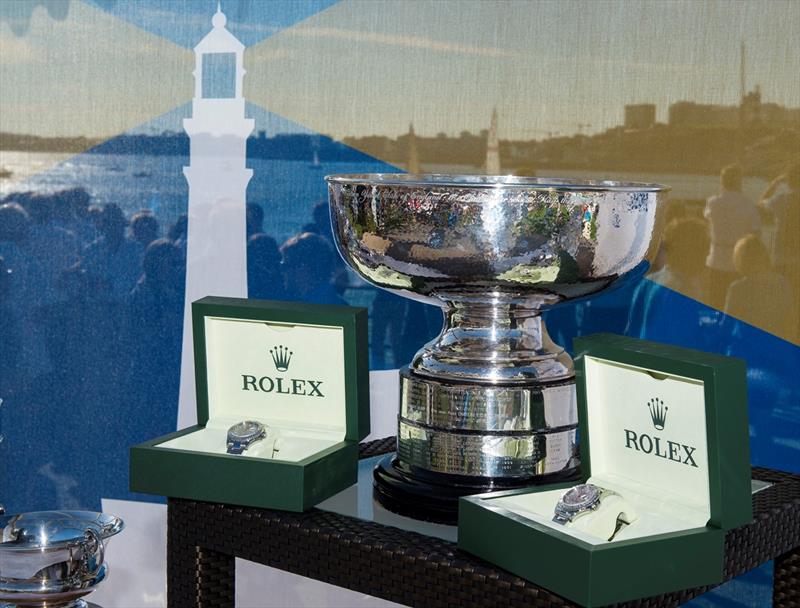 Rolex Fastnet Race trophies photo copyright Kurt Arrigo taken at Royal Ocean Racing Club