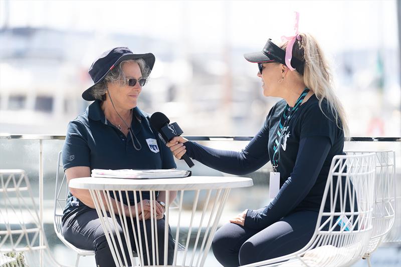 Immediate Past Commodore of the Royal yacht Club of Tasmania, Tracy Matthews, with Nic Douglass photo copyright Wendell Teodoro taken at 