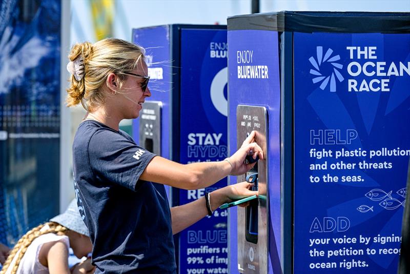 The Ocean Race 2022-23 - 25 June 2023. Ocean Live Park in Genova. Water refill stations photo copyright Sailing Energy / The Ocean Race taken at 