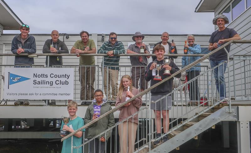 Prizewinners at the Notts County SC Regatta - photo © David Eberlin