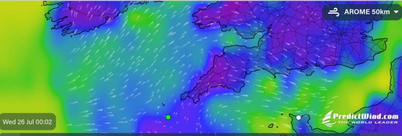 Rolex Fastnet Race forecast - photo © Predictwind.com