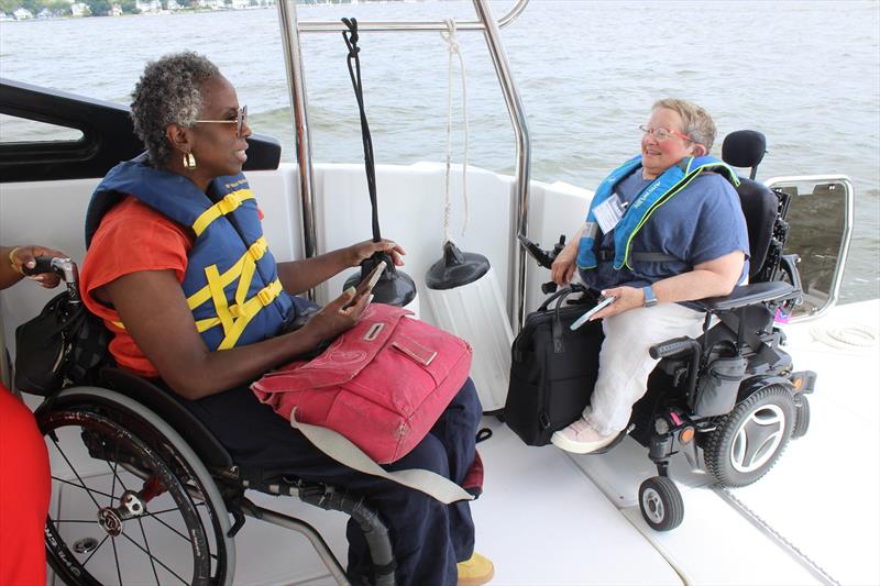 U.S. Access Board visits new CRAB Annapolis Adaptive Boating Center photo copyright CRAB Sailing taken at 