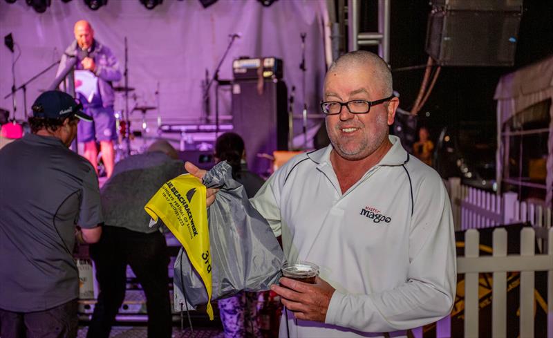 Goggles a.k.a. Jason Ruckert - happy with two from two wins in the Trailable States - 2023 Airlie Beach Race Week photo copyright Vampp Photography taken at Whitsunday Sailing Club