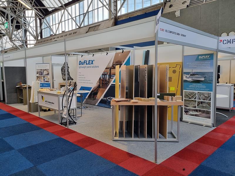 vdL Composites GmbH exhibiting a range of products at METS photo copyright DuFLEX taken at 