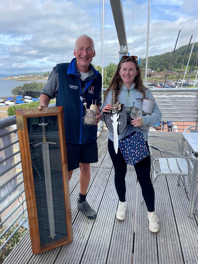 Scottish Two Handed Race 2023: Viking Sword Class 1 winner Sleipnir, Scott and Storm Chalmers photo copyright Carolyn Elder taken at Fairlie Yacht Club