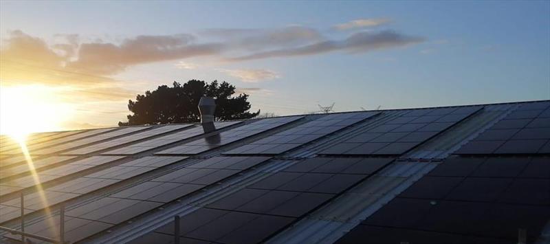 Cobb's Quay solar panels photo copyright MDL Marinas taken at 