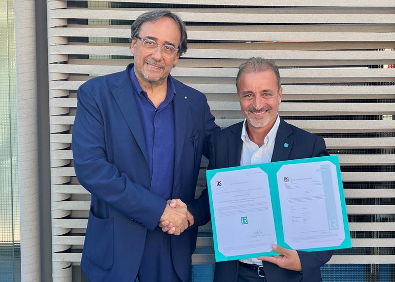 Cav. Massimo Perotti, Executive Chairman e CEO Sanlorenzo e Paolo Izzo, Sales & Marketing Manager di LR per Italia, Monaco e Malta photo copyright Sanlorenzo Yachts taken at 