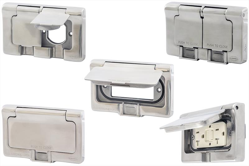 Stainless Steel Outlet Covers photo copyright Hubbell Marine taken at 
