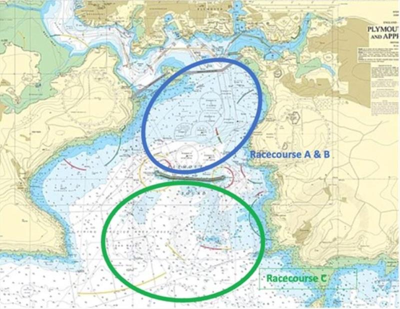 Plymouth Race Week map - photo © Royal Western Yacht Club of England