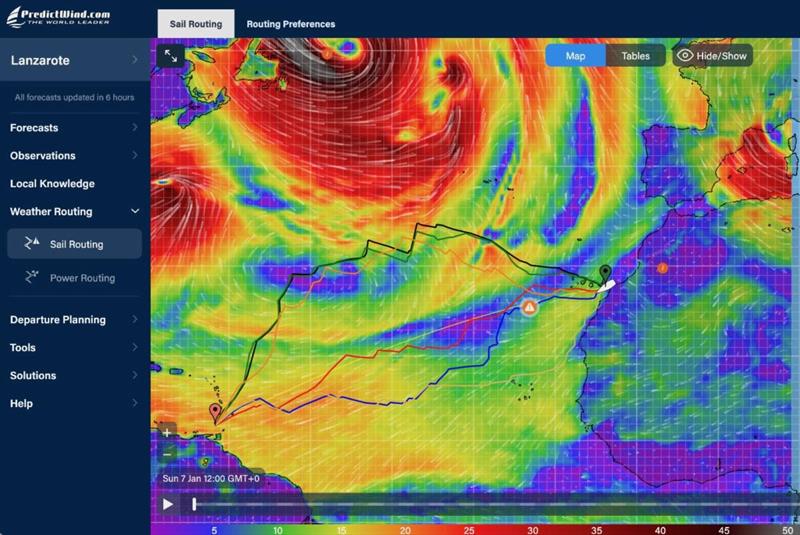 PredictWind weather map photo copyright PredictWind taken at Royal Ocean Racing Club