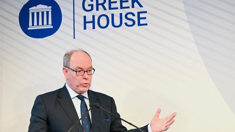 HSH Prince Albert II of Monaco at the High Level Roundtable organised by The Ocean Race and hosted at Greek House at The World Economic Forum in Davos, Switzerland - photo © Eugene Theodore